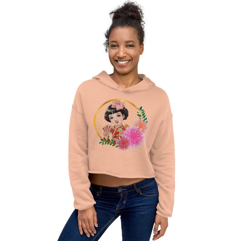 SHOJO Manga kimono Crop Hoodie