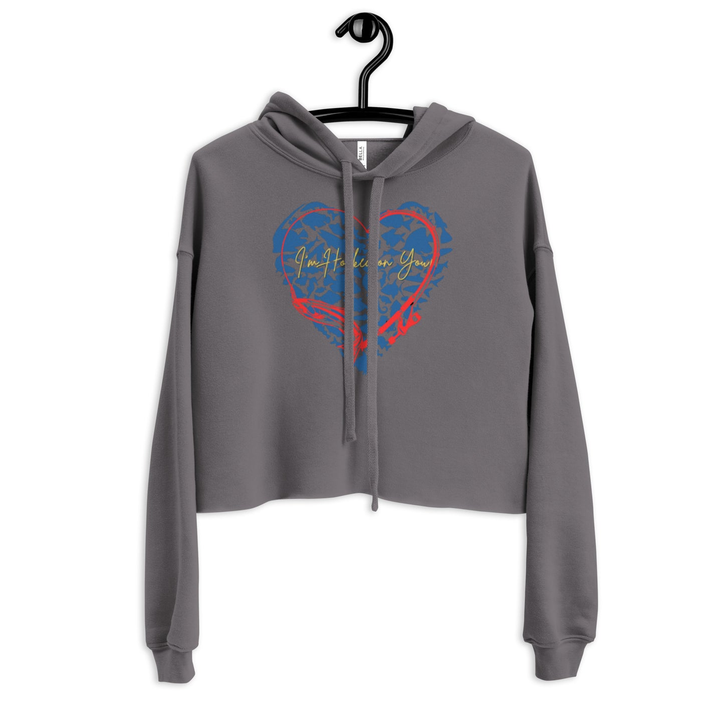 Heart Fish Crop Hoodie