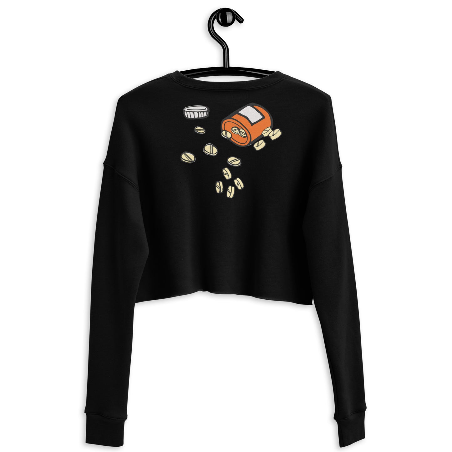 Being positive Crop Sweatshirt