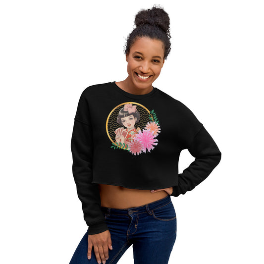 SHOJO Manga kimono Crop Sweatshirt