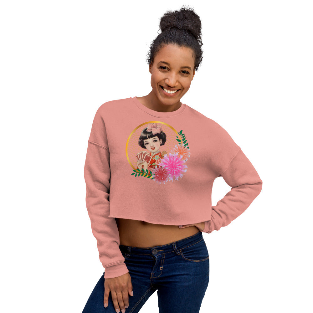 SHOJO Manga kimono Crop Sweatshirt