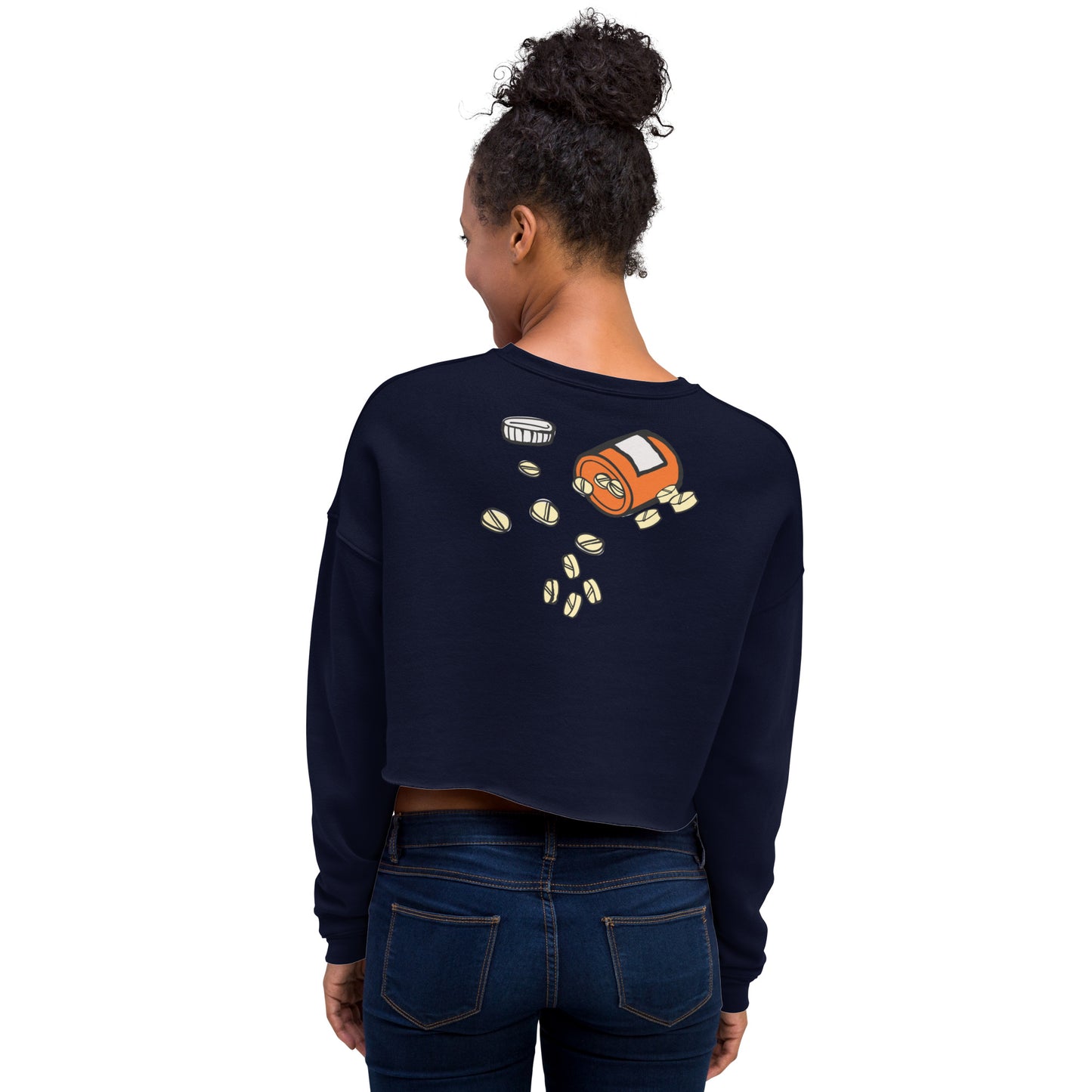 Being positive Crop Sweatshirt