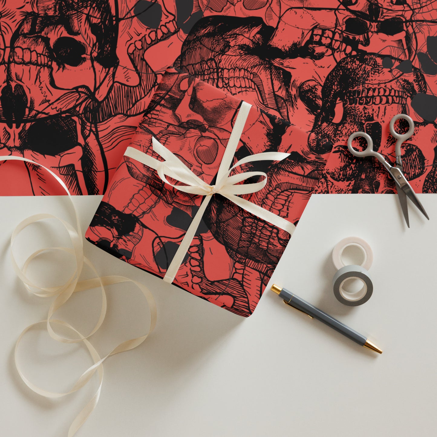 Skull Wrapping paper sheets