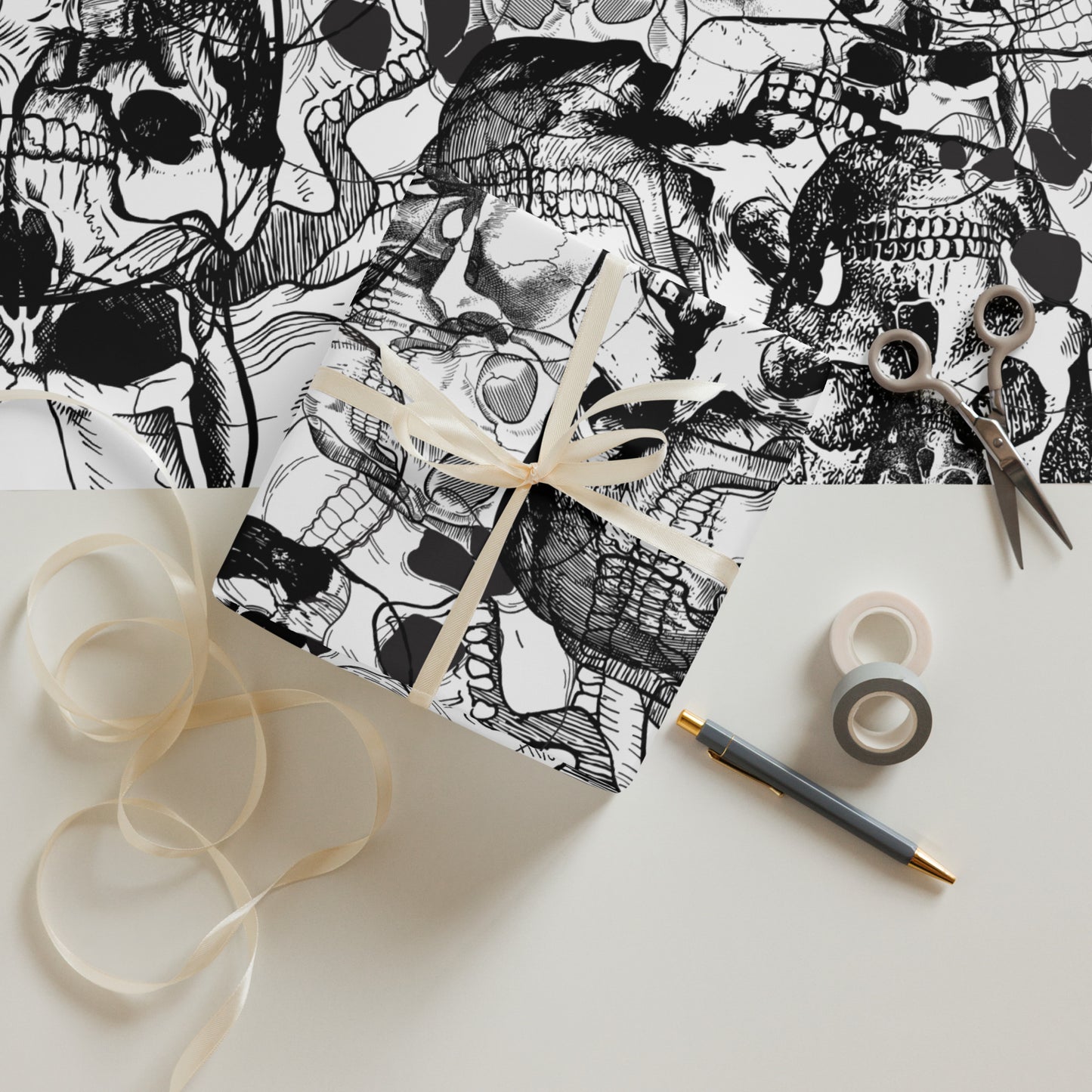Skull Wrapping paper sheets
