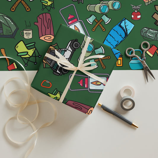 Camping Wrapping paper sheets