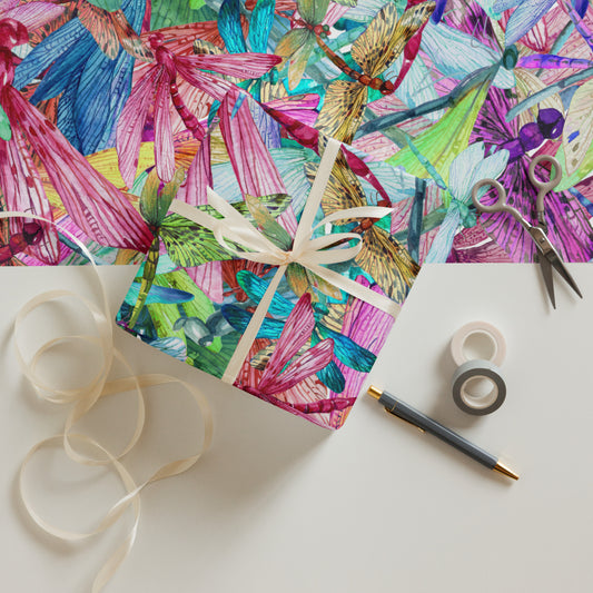 Dragonfly Wrapping paper sheets