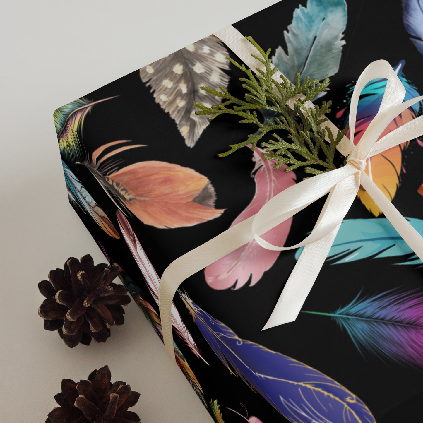 Feather Wrapping paper sheets