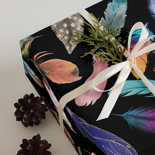 Feather Wrapping paper sheets